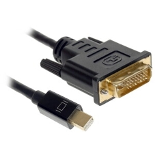 Кабель mDP-DVI Cablexpert CC-mDPM-DVIM-6, 20M/25M, 1.8м, черный, позол.разъемы, пакет