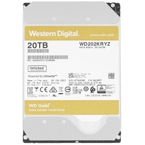 Жесткий диск HDD WD Gold 20Tb 7200rpm SATA 512Mb 3.5