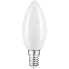 Лампа cветодиодная LED Gauss Filament Свеча 9W 610lm 4100К Е14 milky диммируемая 1/10/50 103201209-D