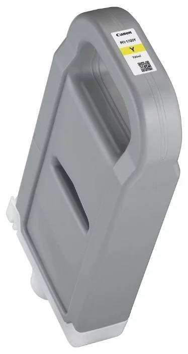 Картридж струйный Canon PFI-1700 Y (0778C001) желтый, 700 мл., для imagePROGRAF Pro-2000, Pro-4000, Pro-4000S, Pro-6000S