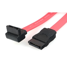 Кабель интерфейсный SATA Cablexpert CC-SATADATA90-N, Sata3 7pin/7pin угловой, медн.проводник, 50 см, пакет