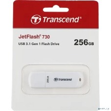 Флешка USB Transcend Jetflash 730 (TS256GJF730), 256Gb, USB 3.0, R/W 120/60, белый