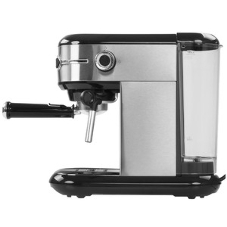 Кофеварка рожковая BQ CM3001 сталь-черный, исп. кофе - молотый, 1 л, 1450 Вт, 15 бар