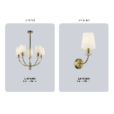 Люстра Ambrella light LH75351/5 SB/WH бронза/белый E14*5 max 40W D630*780