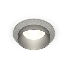 Комплект встраиваемого светильника Ambrella light XC6514023 SGR/MCH серый песок/хром матовый MR16 GU5.3 (C6514, N6133)