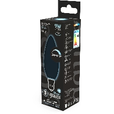 Лампа cветодиодная LED Gauss Filament Свеча 9W 610lm 4100К Е14 milky диммируемая 1/10/50 103201209-D