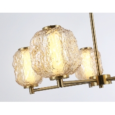 Светильник Ambrella light LH30104/5 SB/TI бронза/янтарь 27W 3000K D660*700