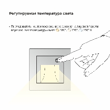 Встраиваемая LED подсветка Werkel W1154601 три режима с датчиком движения (белый)