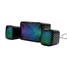 Акустическая система 2.1 Gembird SPK-21R, 11Вт, пластик, рег.громкости, RGB подсветка, черный
