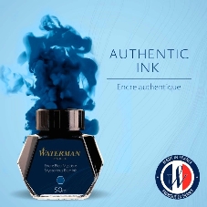 Флакон с чернилами Waterman (CWS0110790) Mysterious Blue чернила, 50мл для ручек перьевых