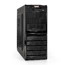 Компьютерный корпус Miditower ExeGate XP-329S-UNS500 (ATX, БП UNS500 с вент. 12см, 2*USB, аудио, черный)