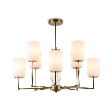 Люстра Ambrella light LH56217/8 BS/FR латунь/белый матовый E27/8 max 60W D700*600