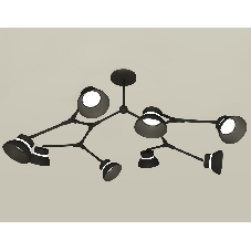 Светильник Ambrella light XB9060100/8 SBK/FR черный песок/белый матовый GX53 (C9060, N8141)