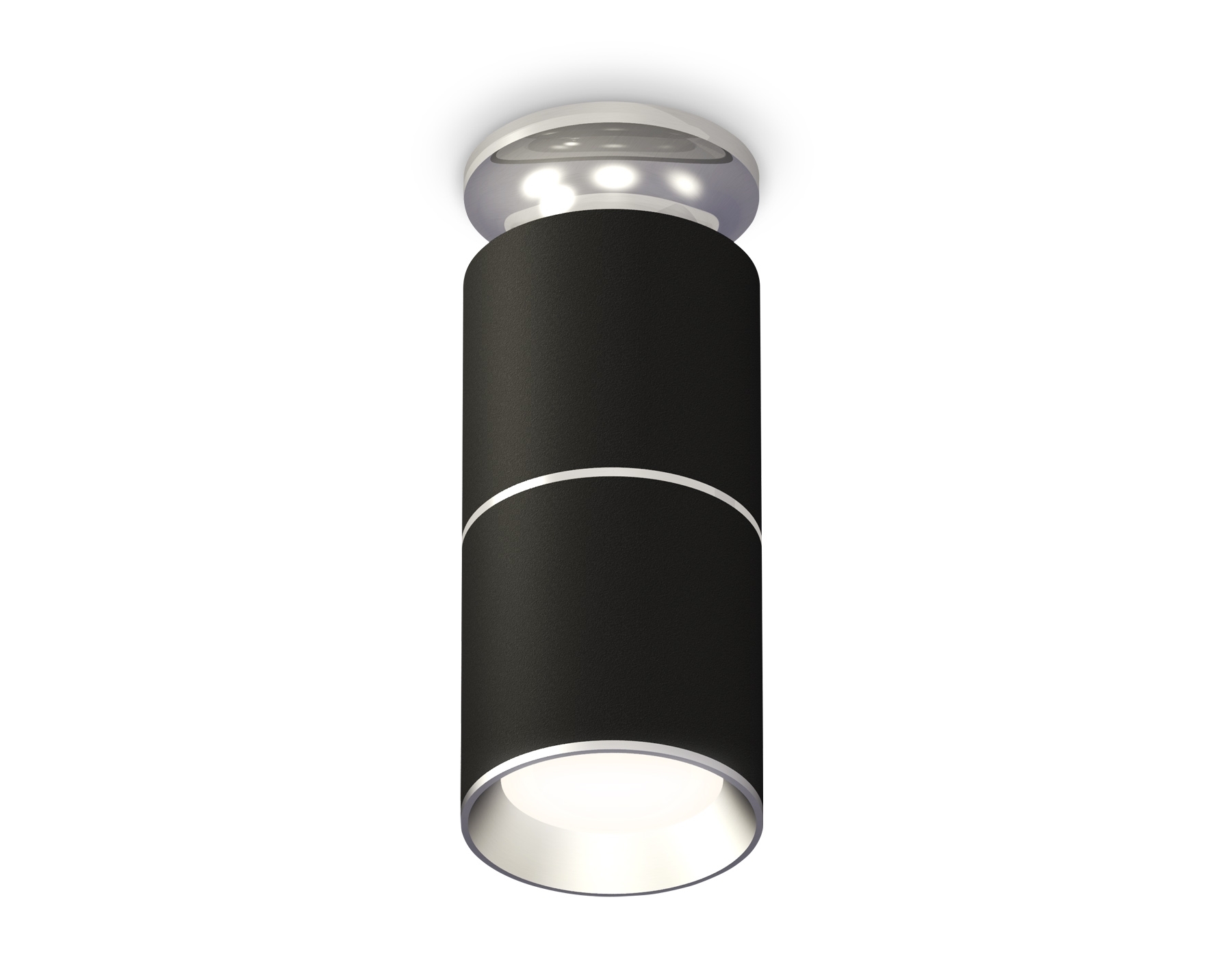 Светильник Ambrella Light XS6302220 SBK/PSL черный песок/серебро полированное MR16 GU5.3 (N6903, C6302, A2060, N6104)
