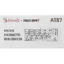 Клавиатура A4Tech Bloody AT87 Renegade проводная USB черный/зеленый