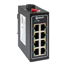 Коммутатор EKF TSX-U-8T, 8×100 Мбит/с, неуправляемый