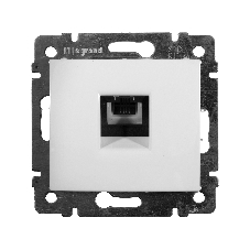 Legrand Legrand 774438 Розетка телефонная Valena RJ11 4 контакта 1 коннектор (белая)
