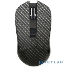 Мышь беспроводная Qumo Kevlar M26 черный, 1600 dpi, радиоканал, USB, кнопки - 4