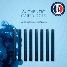 Картридж Waterman Standard (CWS0110910) Mysterious Blue чернила, для ручек перьевых (8шт)