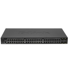 Коммутатор D-Link DGS-1250-52XMP/A1A, 48×1 Гбит/с + 4×10 Гбит/с SFP+, управляемый