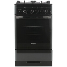 Плита газовая Gefest ПГ 5500-03 0044 черный, конфорок 4 шт, духовка 52 л, 50 см x 85 см x 58.5 см