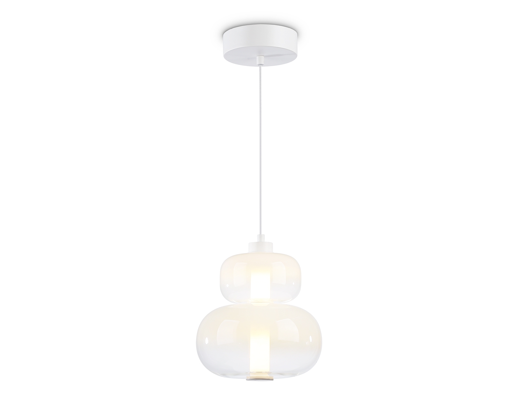 Подвесной светодиодный светильник Ambrella light LH11051 WH/FR белый/белый матовый 12W 3000K D230*265