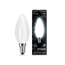 Лампа светодиодная Gauss Filament Свеча E14 5Вт 4100К OPAL