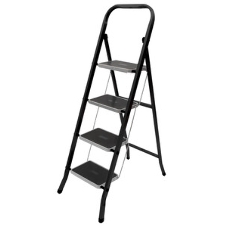 Стремянка ZALGER 9910-4 Jet черный 4 cт с ковриком сталь
