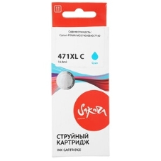 Картридж струйный Sakura 0347C001 (471XL C) для Canon, голубой, 10,8 мл., 680 к.