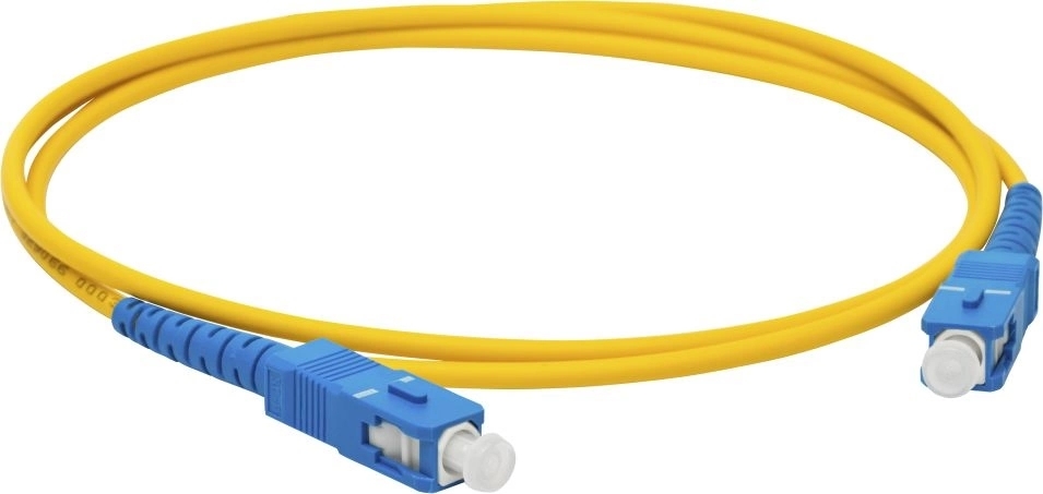 Патч-корд оптический LANMASTER, LSZH, дуплексный, SC/UPC-SC/UPC, SM OS2, 5.0 м