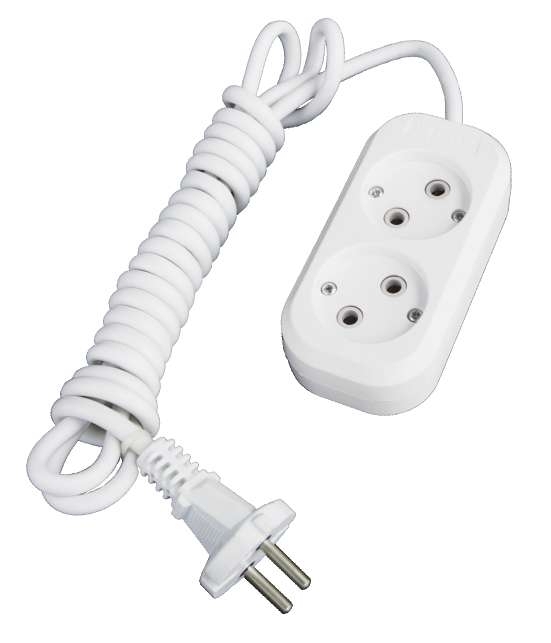 Удлинитель 2х3 м без заземл. 10А IP20 Е-202 АБС-пл. ПВС 2х0.75 UNIVersal 9631960