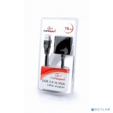 Видеоадаптер (конвертер) USB 3.0 --> VGA Cablexpert AB-U3M-VGAF-01, черный