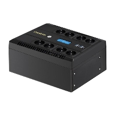 Источник бесперебойного питания ExeGate NEO Smart LHB-1000.LCD.AVR.8SH.CH.USB 1000VA/650W, LCD, AVR, 8*Schuko, USB, 4*USB-порта для зарядки, черный