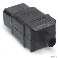 Вилка Cabeus, вилка IEC 60320 С20, 16А, для кабеля, : черный