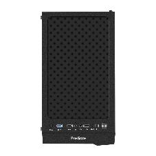 Компьютерный корпус Miditower ExeGate EVO-9211 (ATX, без БП, с окном, 2хUSB+1хUSB 3.0, HD аудио, черный, 1 вент. с RGb подсветкой)