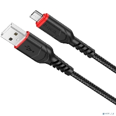 Кабель USB Micro/HOCO HC-44890 X59/1m/2.4A/Нейлон/черный