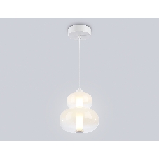 Подвесной светодиодный светильник Ambrella light LH11051 WH/FR белый/белый матовый 12W 3000K D230*265