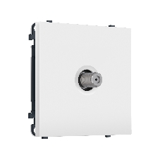 Комплект механизма TV розетки SAT SIGMA Белый матовый 5-2400MHz 3.5dB QUANT PRO (SP1330, PR215)