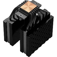 Кулер для процессора PCCooler RT620 Digital BK (250W, 4-pin PWM, LED temp., 157mm, 6x6mm, 2x120мм, 73.32CFM, 34.9dBA, 2200RPM, S: 1851/1700/1200/115X, AM5/AM4, черный)