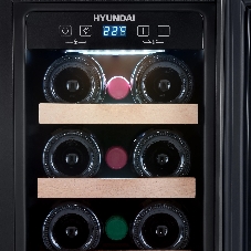 Винный шкаф Hyundai HBWC 0831 SU 1-нокамерн. черный