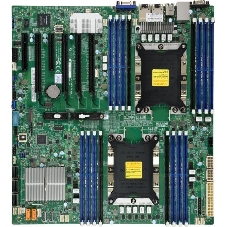 Материнская плата Supermicro MBD-X11DPI-N-B, LGA 3647, Intel C621, 16xDDR4, 14xSATA, 1xM.2, 6xPCI-E 3.0 (x16, x8), 2x 1Gb LAN, 1xVGA, 4xUSB-A 2.0, 3xUSB-A 3.2 Gen 1, 2xCOM, E-ATX, Bulk