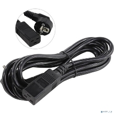 Кабель питания ExeGate Power PC19-3P (Евровилка Schuko->С19) VDE-250V-3*1.5-CU, черный, 16А, 3м