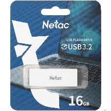Флешка USB Netac U185 белый USB 3.0 Flash 16Gb, NT03U185N-016G-32WH, LED индикатор