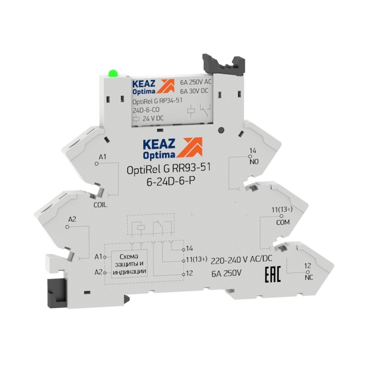 Релейный модуль OptiRel G RM38-61-24D-6-P-CO