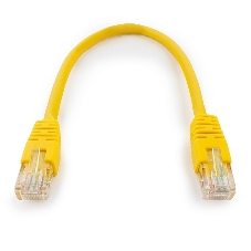Патч-корд UTP Cablexpert cat.6, 0.25м, литой, многожильный, желтый