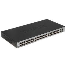 Коммутатор D-Link DGS-1210-52X/ME/C1A, 48×1 Гбит/с + 4×10 Гбит/с SFP+, управляемый