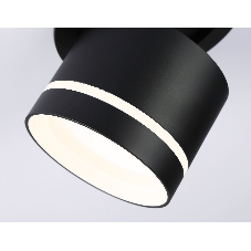 Светильник Ambrella light TA1432 SBK/FR черный песок/белый матовый GX53 D85*95