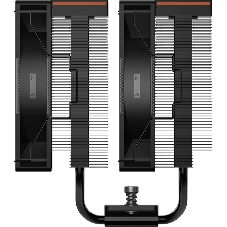 Кулер для процессора PCCooler RT620 Digital BK (250W, 4-pin PWM, LED temp., 157mm, 6x6mm, 2x120мм, 73.32CFM, 34.9dBA, 2200RPM, S: 1851/1700/1200/115X, AM5/AM4, черный)