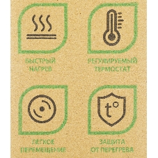 Конвектор электрический Primera PHP-1000-MWB, белый, 1000 Вт, 15 м2, термостат