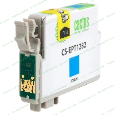 Картридж струйный Cactus CS-EPT1282 (T1282) голубой (7 мл) для Epson Stylus S22/S125/SX420/SX425/Office BX305